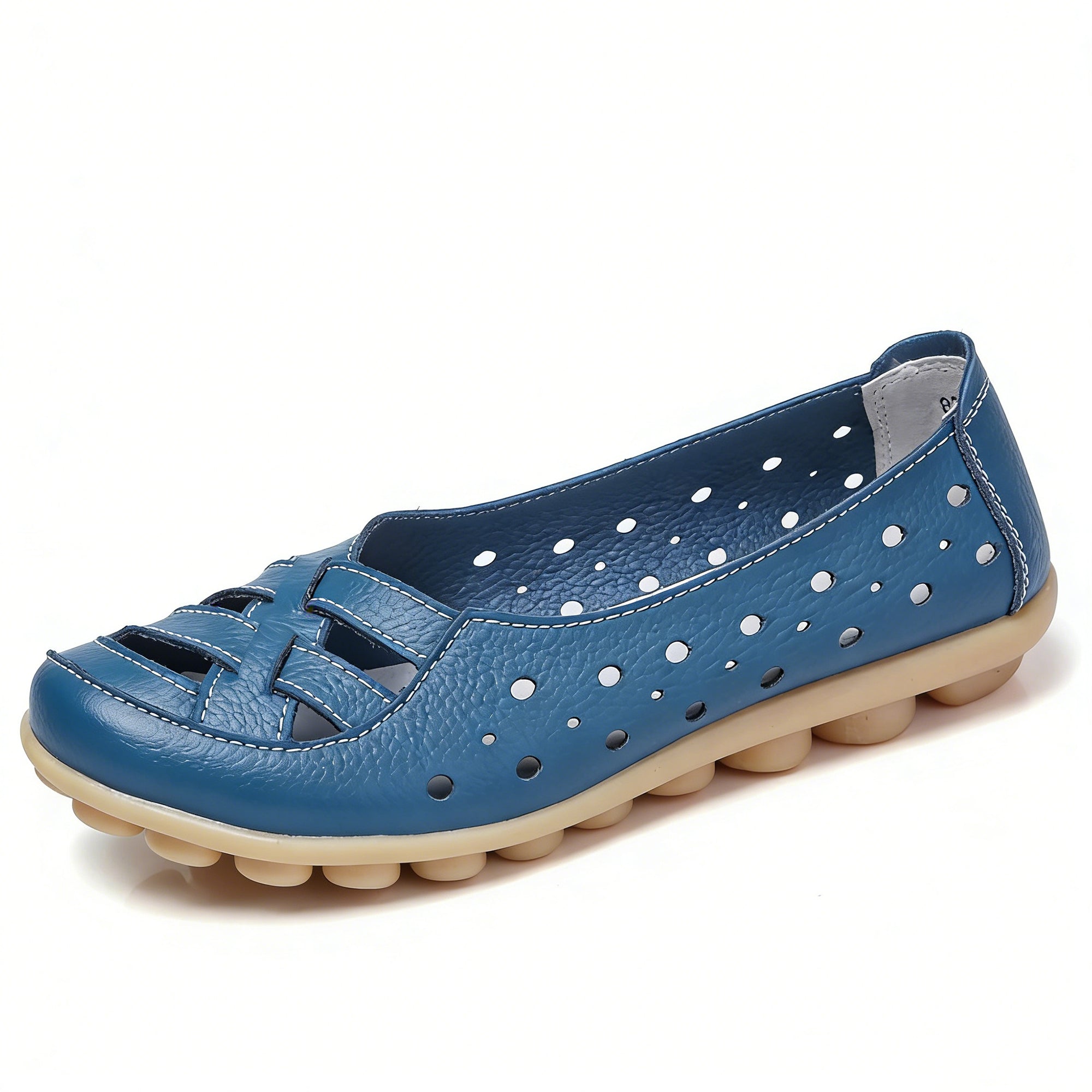 Women's Leather Breathable Support Flat Shoes