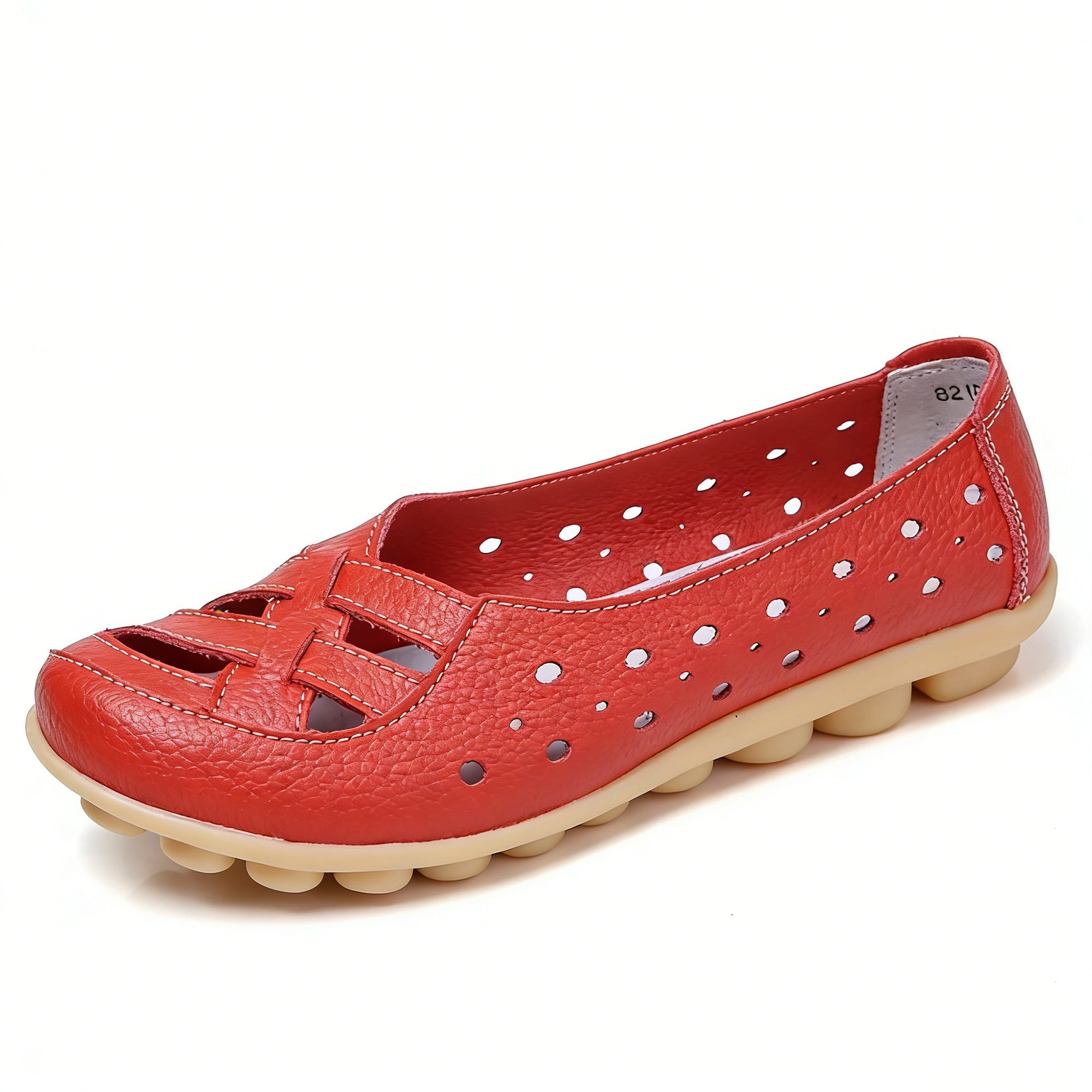 Women's Leather Breathable Support Flat Shoes