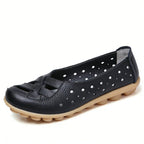 Women's Leather Breathable Support Flat Shoes