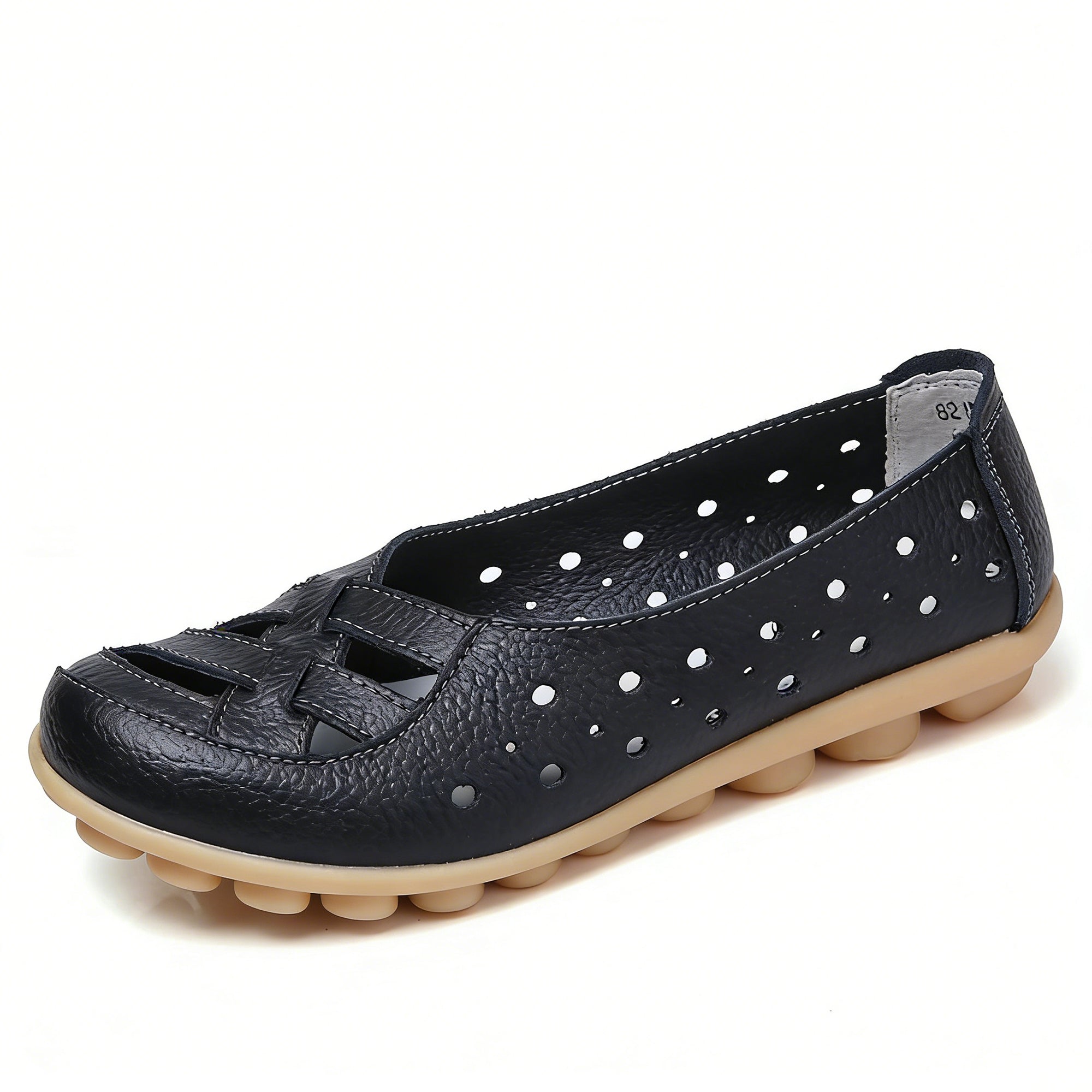 Women's Leather Breathable Support Flat Shoes